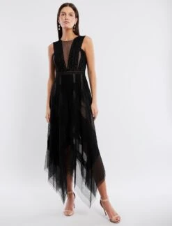 BCBGMAXAZRIA Andi Handkerchief Dress