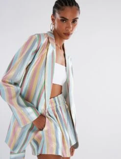 BCBGMAXAZRIA Penny Metallic High-Waisted Short -Daily Wear Shop 2.28 B AEF70392 961 6