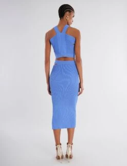 BCBGMAXAZRIA Rebel Cutout Midi Skirt -Daily Wear Shop 2.28 B AJS50435 424 4