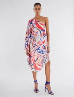 BCBGMAXAZRIA Asher One Shoulder Dress