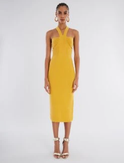 BCBGMAXAZRIA Abigail Halter Dress -Daily Wear Shop 2.28 D AJS50436 703 1