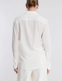 BCBGMAXAZRIA Silk Button-Up Top -Daily Wear Shop 2.28 T 23SRT033SE01 WA 4