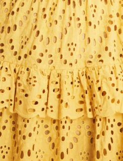 BCBGMAXAZRIA Camille Eyelet Lace Midi Dress -Daily Wear Shop 3.30 D 2X01D61E OCH 7