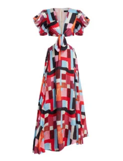 BCBGMAXAZRIA Petra Front Tie Dress -Daily Wear Shop 3.30 D AEJ60444 961 8