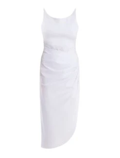 BCBGMAXAZRIA Aspen Shirred Dress -Daily Wear Shop 3.30 D AET60447 111 8