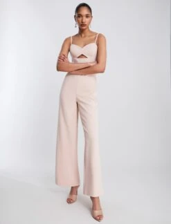BCBGMAXAZRIA Erin Bustier Jumpsuit -Daily Wear Shop 4.30 B 2X03D09E PNK 5
