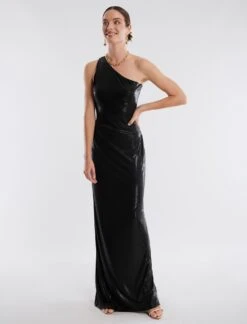 BCBGMAXAZRIA Rami One Shoulder Gown 14 BCBGMAXAZRIA Rami One Shoulder Gown -Daily Wear Shop 4.30 D ADT60533 001 2
