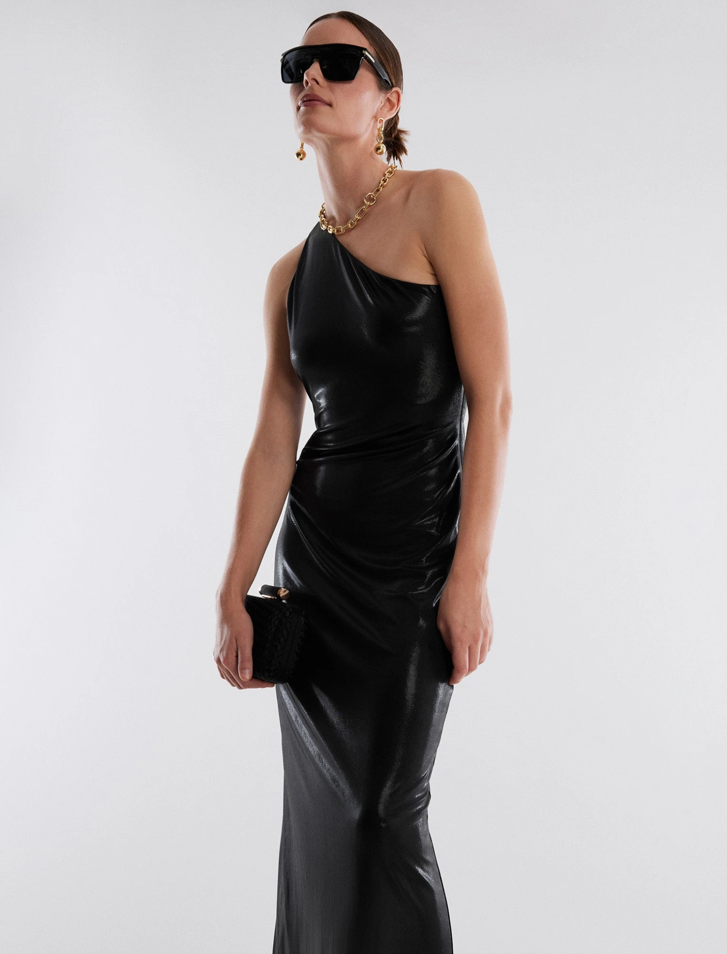 BCBGMAXAZRIA Rami One Shoulder Gown 6 BCBGMAXAZRIA Rami One Shoulder Gown - Image 4