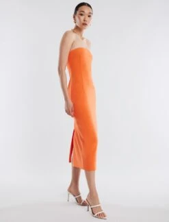 BCBGMAXAZRIA Zane Strapless Midi Dress -Daily Wear Shop 4.30 D AEK60520 804 3