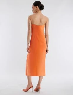 BCBGMAXAZRIA Zane Strapless Midi Dress -Daily Wear Shop 4.30 D AEK60520 804 4