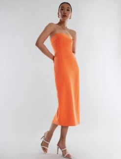 BCBGMAXAZRIA Zane Strapless Midi Dress -Daily Wear Shop 4.30 D AEK60520 804 5