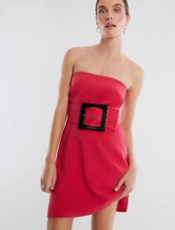 BCBGMAXAZRIA Delilah Strapless Belted Mini Dress -Daily Wear Shop 4.30 D AEK60521 651 2