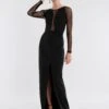 BCBGMAXAZRIA Freya Sheer Illusion Gown -Daily Wear Shop 4.30 D AEY60468 001 2