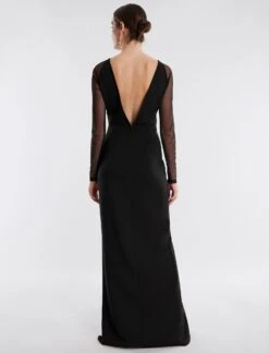 BCBGMAXAZRIA Freya Sheer Illusion Gown -Daily Wear Shop 4.30 D AEY60468 001 4