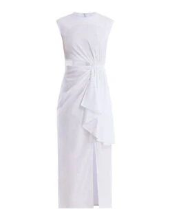 BCBGMAXAZRIA Kira Poplin Midi Dress -Daily Wear Shop 4.30 D AFX60516 100 8