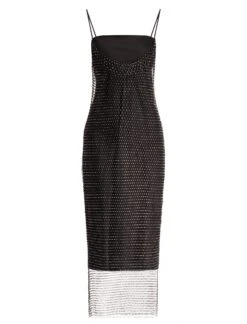 BCBGMAXAZRIA Jude Sparkle Midi Dress -Daily Wear Shop 4.30 D AGA60535 001 8