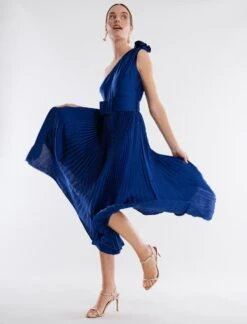 BCBGMAXAZRIA Lola Satin Midi Dress -Daily Wear Shop 4.30 D GAS60524 425 5