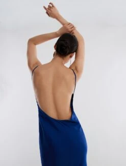 BCBGMAXAZRIA Bea Satin Midi Dress -Daily Wear Shop 4.30 D GAS60531 425 6