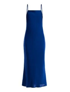 BCBGMAXAZRIA Bea Satin Midi Dress -Daily Wear Shop 4.30 D GAS60531 425 8