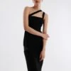 BCBGMAXAZRIA Jordyn One Shoulder Dress -Daily Wear Shop 4.30 D MX03D02E BLK 2