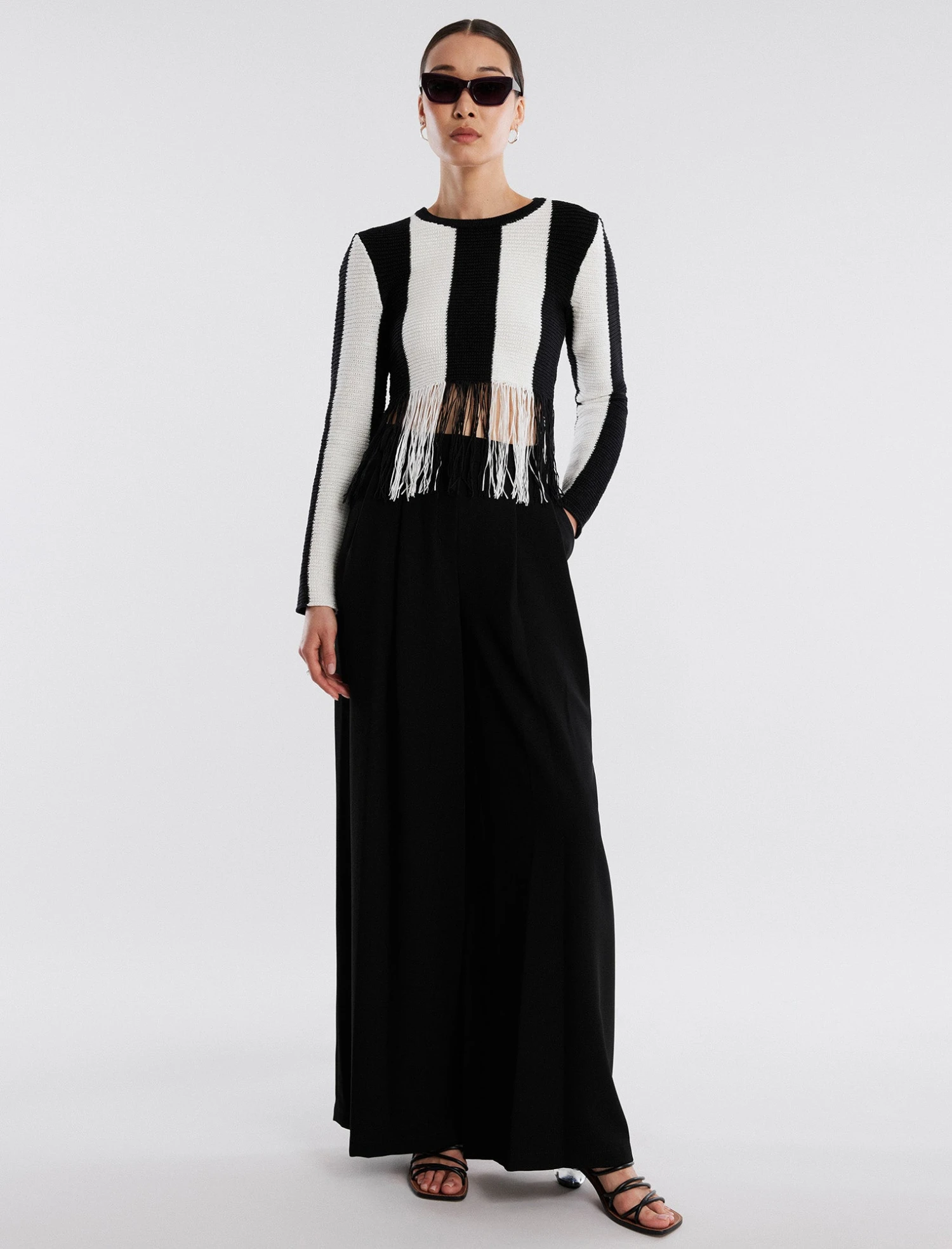 BCBGMAXAZRIA Nico Fringe Crop Top 4 BCBGMAXAZRIA Nico Fringe Crop Top - Image 2