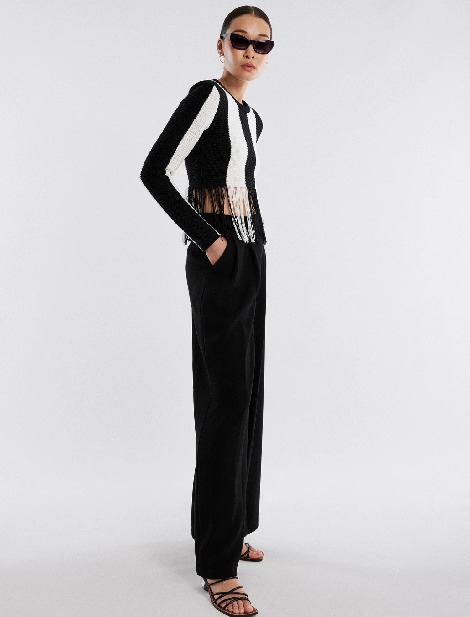 BCBGMAXAZRIA Nico Fringe Crop Top 5 BCBGMAXAZRIA Nico Fringe Crop Top - Image 3