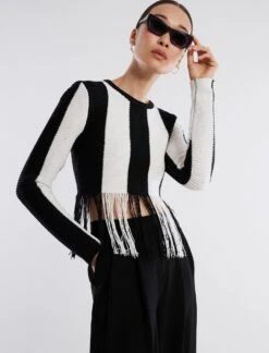 BCBGMAXAZRIA Nico Fringe Crop Top 16 BCBGMAXAZRIA Nico Fringe Crop Top -Daily Wear Shop 4.30 T XXX50544 969 6