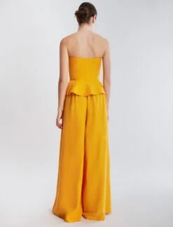 BCBGMAXAZRIA Remington Linen Wide-Leg Trouser -Daily Wear Shop 5.30 B AGS20575 704 4