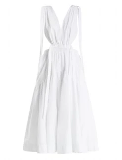 BCBGMAXAZRIA Saint Midi Dress -Daily Wear Shop 5.30 D 2X03D30E WHT 8