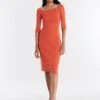 BCBGMAXAZRIA Dexter Off-The-Shoulder Midi Dress 1 BCBGMAXAZRIA Dexter Off-The-Shoulder Midi Dress -Daily Wear Shop 5.30 D 2XX3S13E GIN 1
