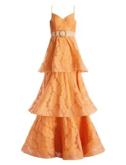 BCBGMAXAZRIA Brianna Tiered Gown -Daily Wear Shop 5.30 D AGM60593 704 8