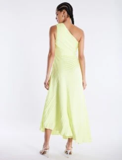 BCBGMAXAZRIA Acacia One Shoulder Satin Gown -Daily Wear Shop 5.30 D GAS60549 330 4