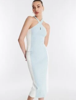 BCBGMAXAZRIA Jett Crossover Halter Top -Daily Wear Shop 5.30 T 2XX3S08E HBE 3