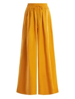 BCBGMAXAZRIA Remington Linen Wide-Leg Trouser -Daily Wear Shop 530 B AGS20575 704 8