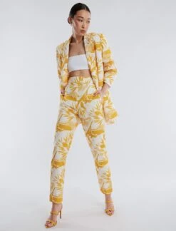 BCBGMAXAZRIA Madison Taffeta Slim Trouser -Daily Wear Shop 530 B AGW20583 705 2