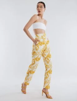 BCBGMAXAZRIA Madison Taffeta Slim Trouser -Daily Wear Shop 530 B AGW20583 705 3