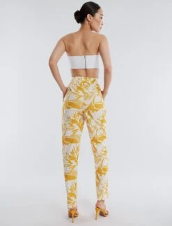 BCBGMAXAZRIA Madison Taffeta Slim Trouser -Daily Wear Shop 530 B AGW20583 705 4