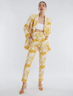 BCBGMAXAZRIA Madison Taffeta Slim Trouser -Daily Wear Shop 530 B AGW20583 705 5