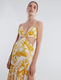 BCBGMAXAZRIA Aja Cutout Waist Dress -Daily Wear Shop 530 D AGO60589 705 5