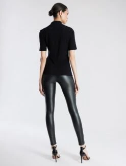 BCBGMAXAZRIA Faux Leather Legging -Daily Wear Shop 7.30 B 2BX6B08E BLK 4