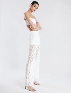 BCBGMAXAZRIA Wide-Leg Lace Pant 13 BCBGMAXAZRIA Wide-Leg Lace Pant -Daily Wear Shop 7.30 B 2Y05B06E GAR 3