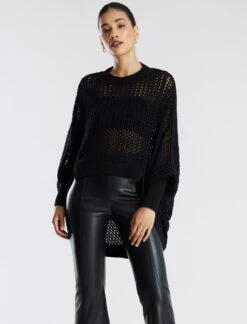 BCBGMAXAZRIA Faux Leather Crop Pant -Daily Wear Shop 7.30 B 2Y05B35E BLK 6