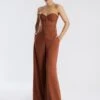 BCBGMAXAZRIA Kezia Signature Wide-Leg Pant -Daily Wear Shop 7.30 B 2Y05B60E TTS 1