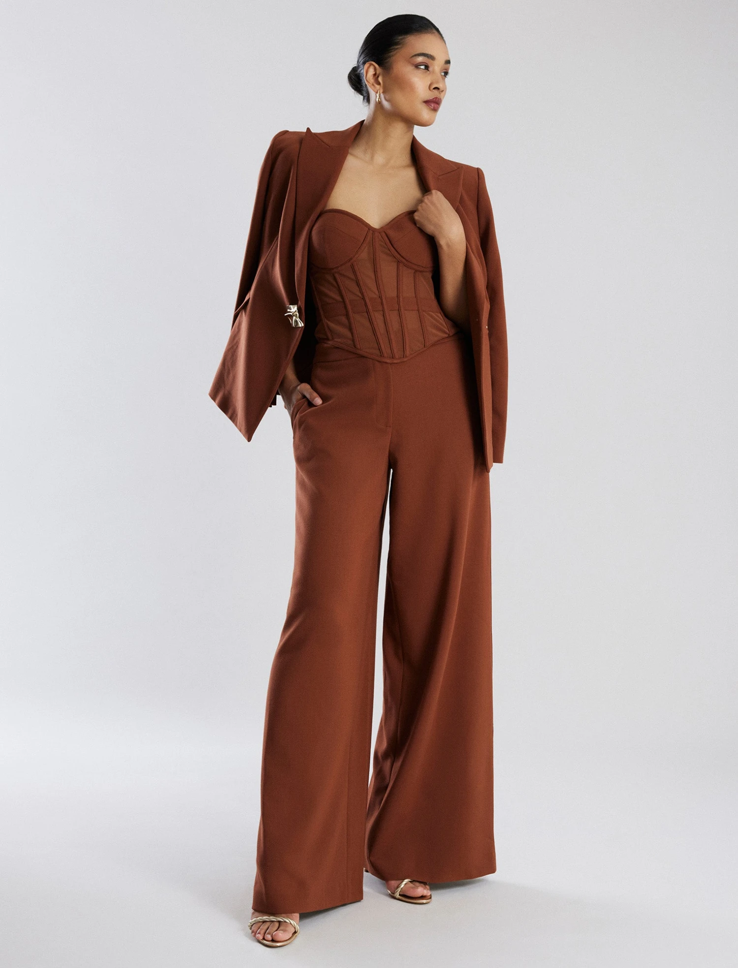 BCBGMAXAZRIA Kezia Signature Wide-Leg Pant 4 BCBGMAXAZRIA Kezia Signature Wide-Leg Pant - Image 2