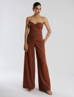 BCBGMAXAZRIA Kezia Signature Wide-Leg Pant 15 BCBGMAXAZRIA Kezia Signature Wide-Leg Pant -Daily Wear Shop 7.30 B 2Y05B60E TTS 5