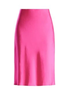 BCBGMAXAZRIA A-Line Satin Midi Skirt -Daily Wear Shop 7.30 B 2YX6B01E PSN 8