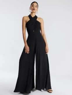 BCBGMAXAZRIA Garth Halter Jumpsuit