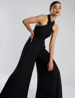 BCBGMAXAZRIA Garth Halter Jumpsuit -Daily Wear Shop 7.30 D 2Y05D39E BLK 3