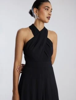 BCBGMAXAZRIA Garth Halter Jumpsuit -Daily Wear Shop 7.30 D 2Y05D39E BLK 6