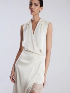 BCBGMAXAZRIA Kora Wrap Midi Dress -Daily Wear Shop 7.30 D 2Y05D80E SS3 6